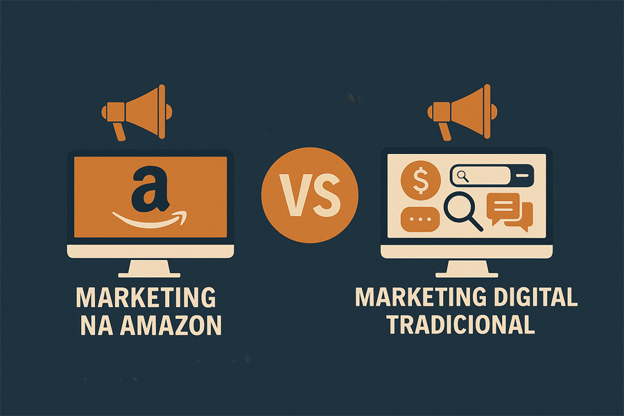 marketing na amazon vs marketing digital tradicional